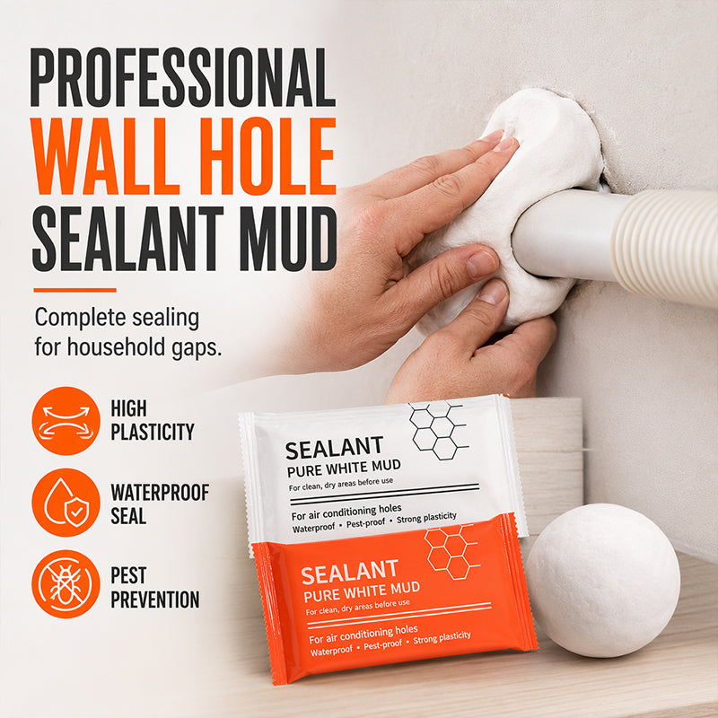 🔧 ACHETEZ 1, OBTENEZ 1 GRATUIT! 🏠 Mastic d'obturation imperméable – Colmate trous de mur & conduits de climatiseur – Anti-fuites, durable & facile à appliquer 🛡️
