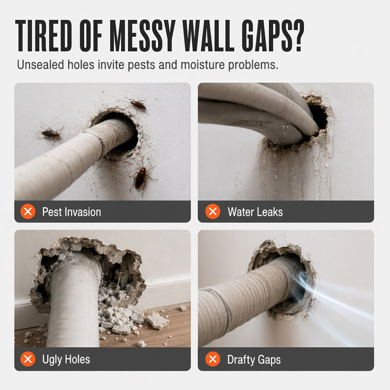 🔧 ACHETEZ 1, OBTENEZ 1 GRATUIT! 🏠 Mastic d'obturation imperméable – Colmate trous de mur & conduits de climatiseur – Anti-fuites, durable & facile à appliquer 🛡️