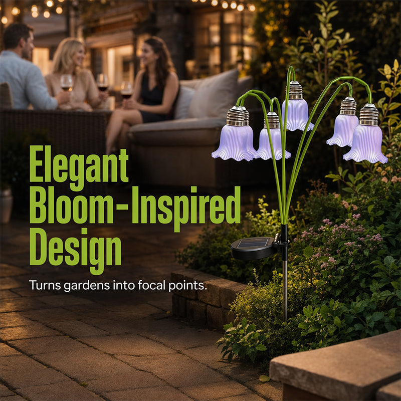 📢📢50% DE RÉDUCTION !! ⏰Lampes Solaires Fleurs Décorations de Jardin Extérieur 💐💡
