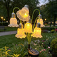 📢📢50% DE RÉDUCTION !! ⏰Lampes Solaires Fleurs Décorations de Jardin Extérieur 💐💡