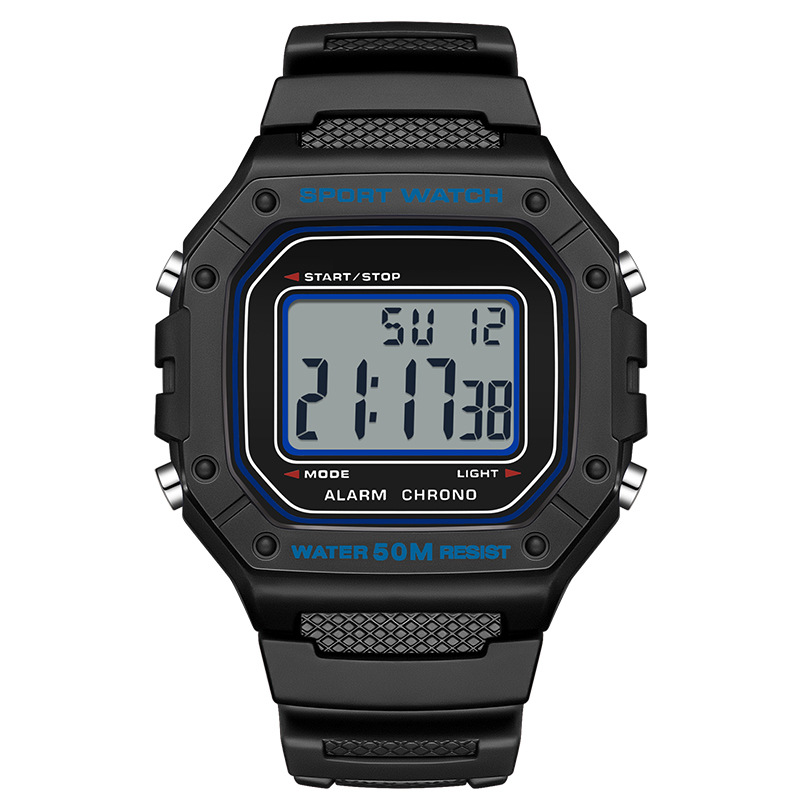 ⌚ 52% DE RÉDUCTION! 💧 Montre Digitale Imperméable Homme LED – 50 M, écran lumineux & robuste – Idéale pour le sport et la pleine nature 🏃‍♂️