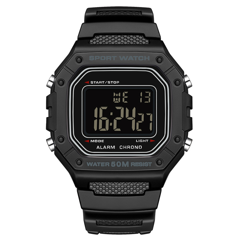 ⌚ 52% DE RÉDUCTION! 💧 Montre Digitale Imperméable Homme LED – 50 M, écran lumineux & robuste – Idéale pour le sport et la pleine nature 🏃‍♂️