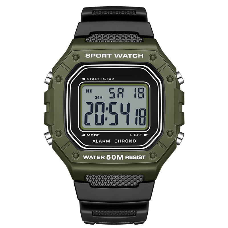 ⌚ 52% DE RÉDUCTION! 💧 Montre Digitale Imperméable Homme LED – 50 M, écran lumineux & robuste – Idéale pour le sport et la pleine nature 🏃‍♂️