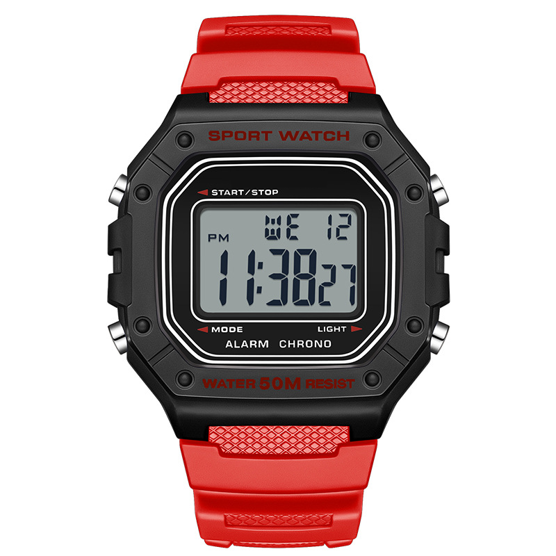 ⌚ 52% DE RÉDUCTION! 💧 Montre Digitale Imperméable Homme LED – 50 M, écran lumineux & robuste – Idéale pour le sport et la pleine nature 🏃‍♂️