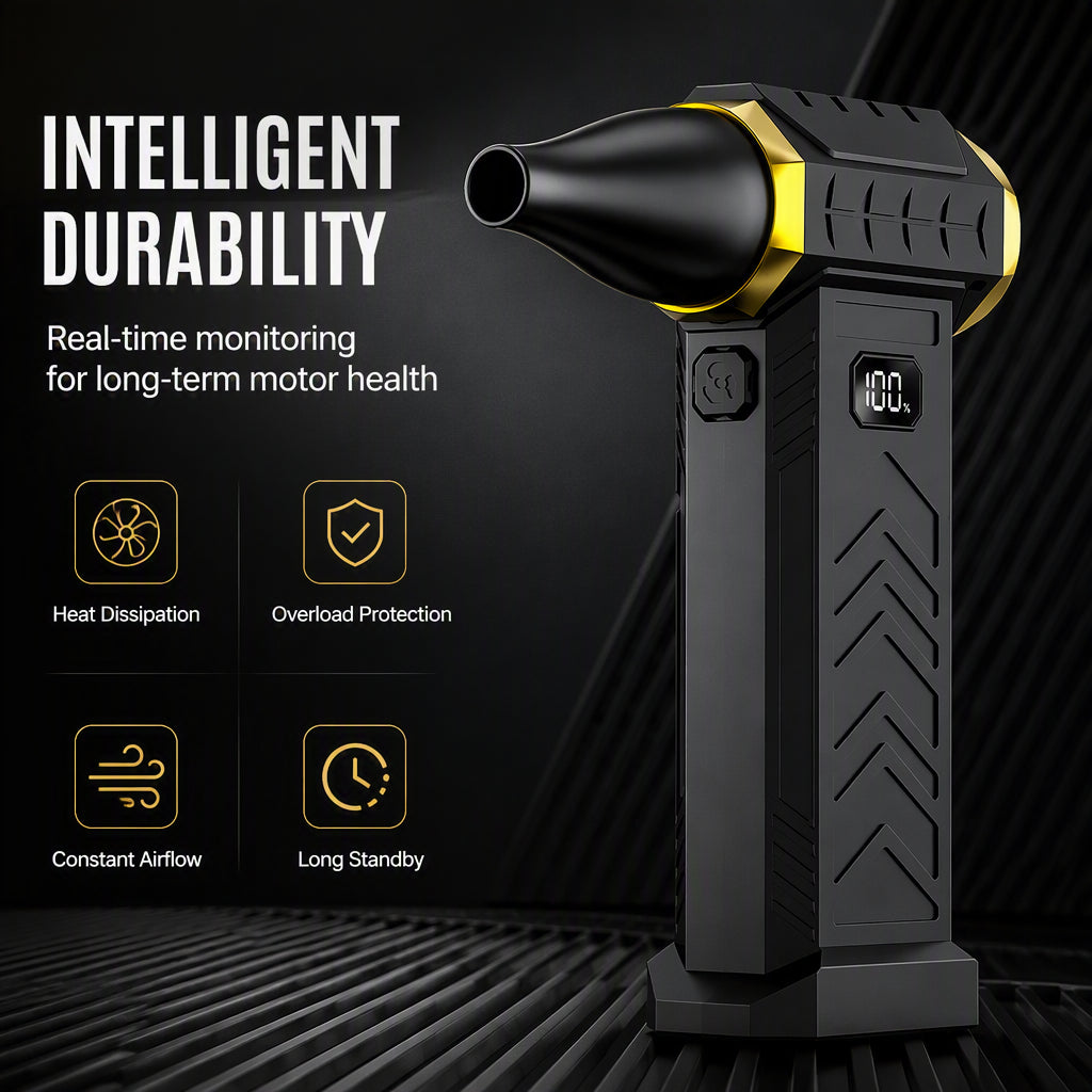 ⚡💨 Mini souffleur à turbine 180k RPM – 2 vitesses, autonomie longue durée, souffle puissant et aspiration fine, le couteau suisse du nettoyage nomade pour les pros et les passionnés 🧹🛠️