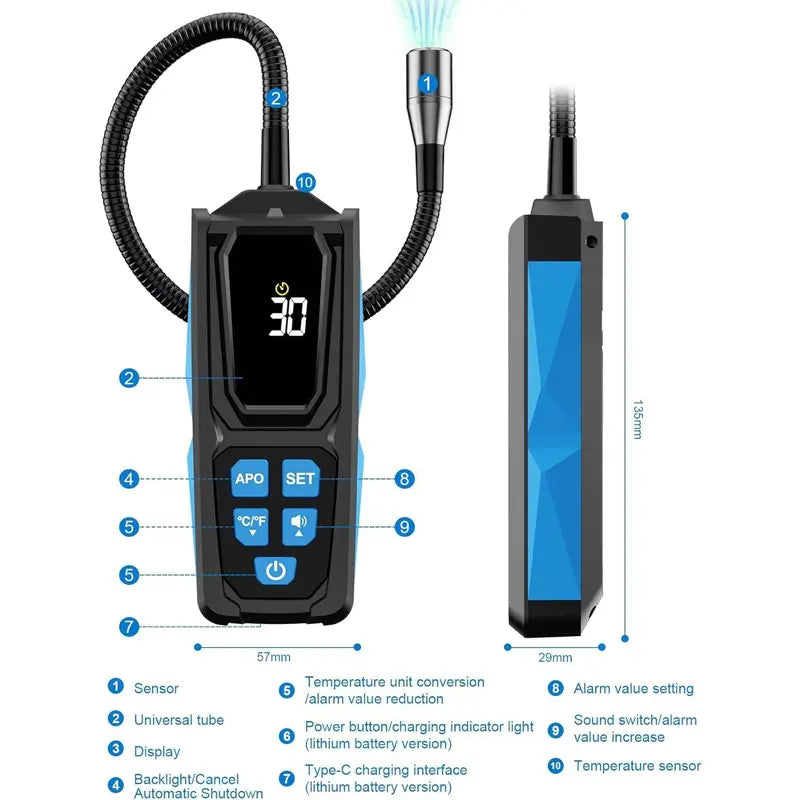 🔍 Soldes 2026 — Plus de 21 300 vendus!⚡ Détecteur de Fuites Halogène Rechargeable – Fiable 🛠️