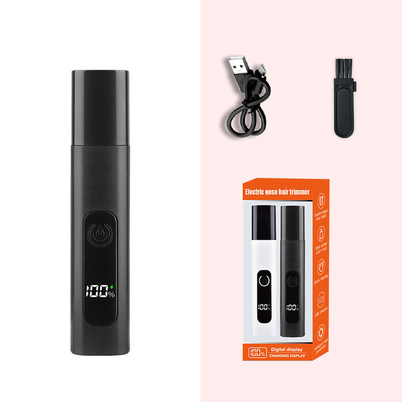 💈✂️ -50% ! 🪒 Tondeuse Électrique pour Poils de Nez Rechargeable – ABS – Lames Rotatives 360° & Charge Type-C pour Soin Homme