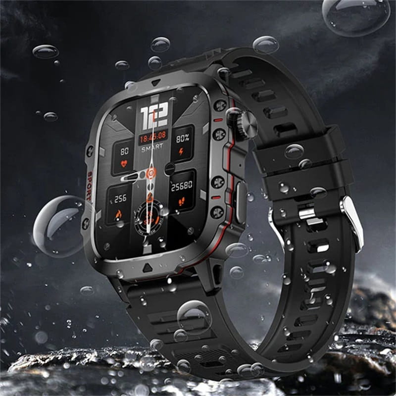 Montre Intelligente Robuste pour l'Extérieur - 100+ Modes Sportifs