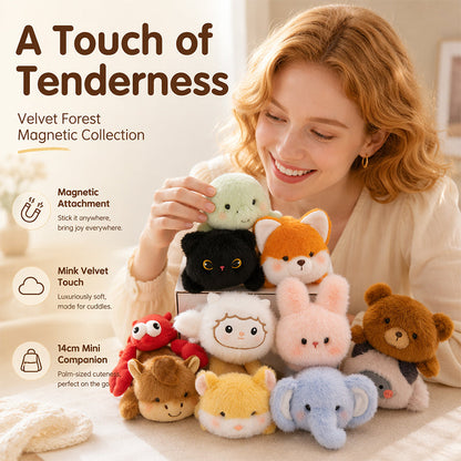 Poupée en peluche aimantée pour réfrigérateur
