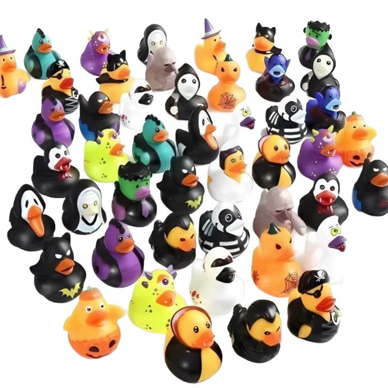 🦆 ACHETEZ 2, OBTENEZ 1 GRATUIT! 🎃 Jouet de Bain Canard Halloween – PVC souple, flottant & adorable – Parfait pour le bain et la fête des enfants 🛁