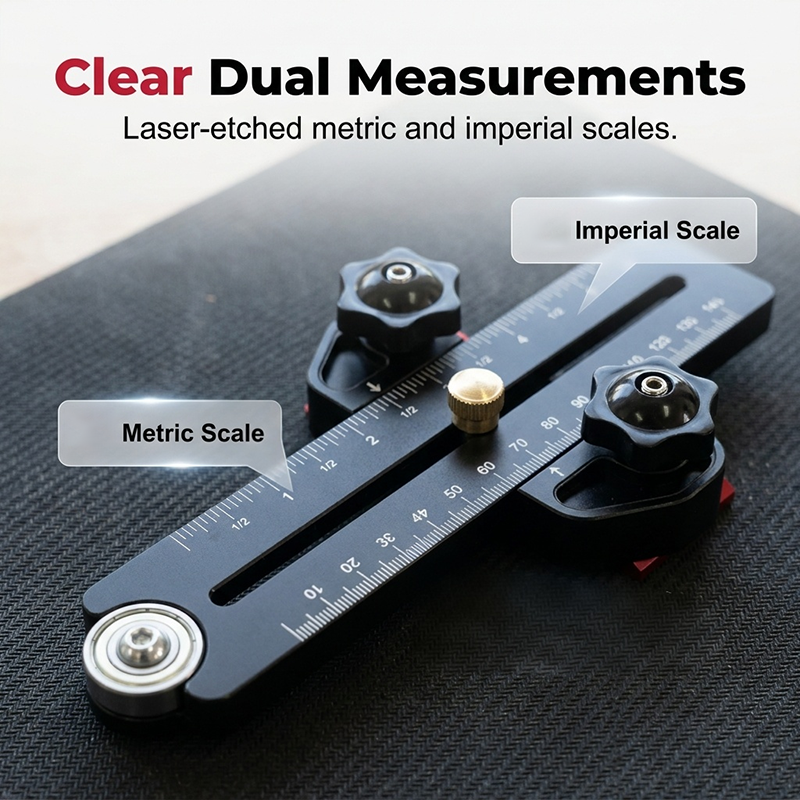 🔧 50% DE RÉDUCTION! ⚙️ Butée de Scie à Table Portable Précision – Alliage aluminium, double graduation & roulement – Idéale pour une découpe précise en menuiserie 🪚