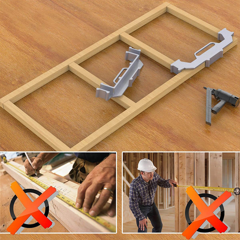 🔧 -50% ! 📏 Gabarit de Cadrage en Alliage d’Aluminium – Aluminium Anti-Rouille – 90° & Espacement Précis for Montants & Cloisons Sèches