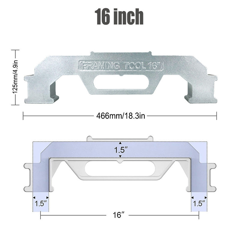 🔧 -50% ! 📏 Gabarit de Cadrage en Alliage d’Aluminium – Aluminium Anti-Rouille – 90° & Espacement Précis for Montants & Cloisons Sèches