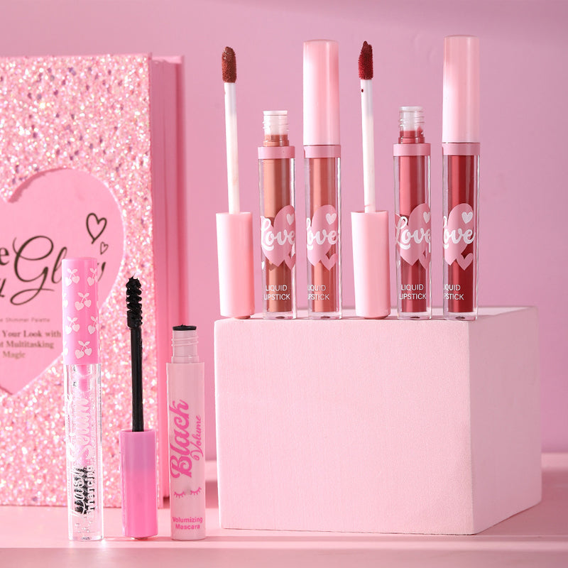 Coffret Palette Maquillage Tout-en-Un en Forme de Livre