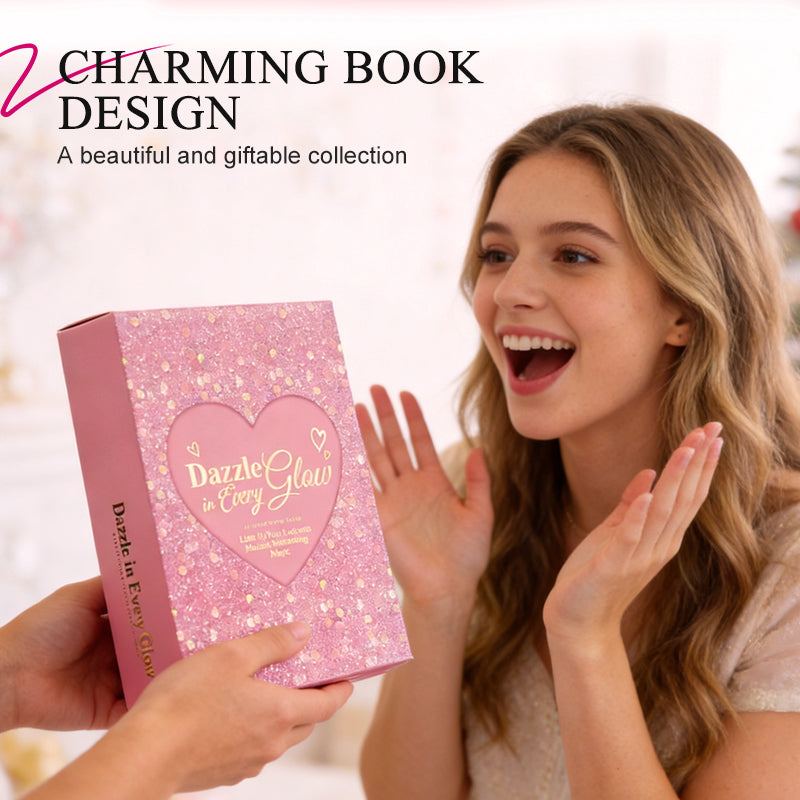 Coffret Palette Maquillage Tout-en-Un en Forme de Livre