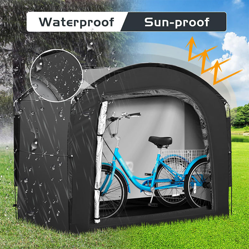 🚲🏠 Abri de Vélo Portable d'Extérieur – résistant aux intempéries, spacieux, montage facile – convient aux vélos, outils et tondeuses. 50% DE RÉDUCTION ! 🔥💪
