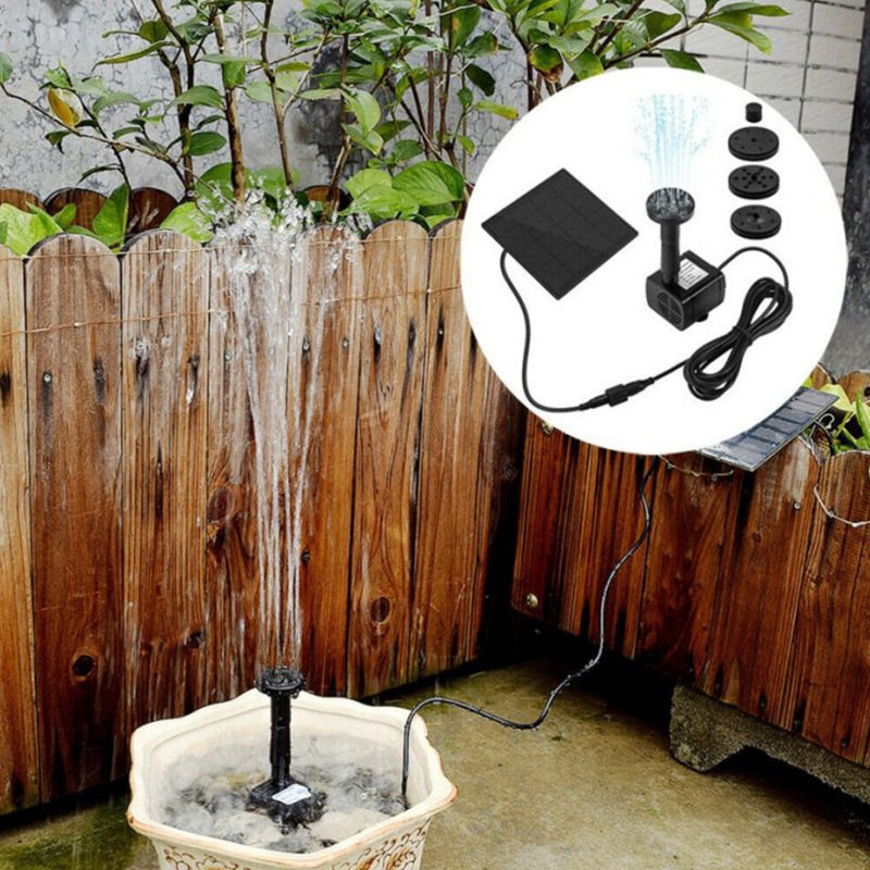 📢📢50% DE RÉDUCTION !! ⏰Ensemble de Pompe à Fontaine Solaire Extérieure pour Jardin