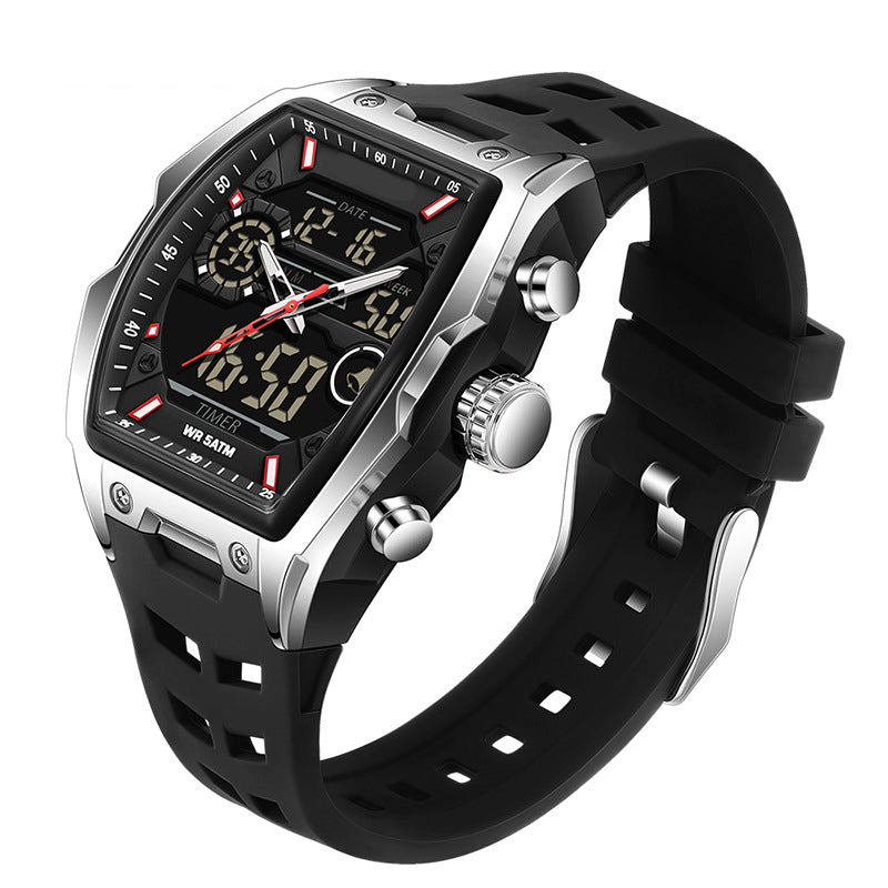 📢📢50% DE RÉDUCTION !! ⏰ 🏃Montre Sport Double Affichage – Analogique & Digital, Rétroéclairage LED & 5 ATM