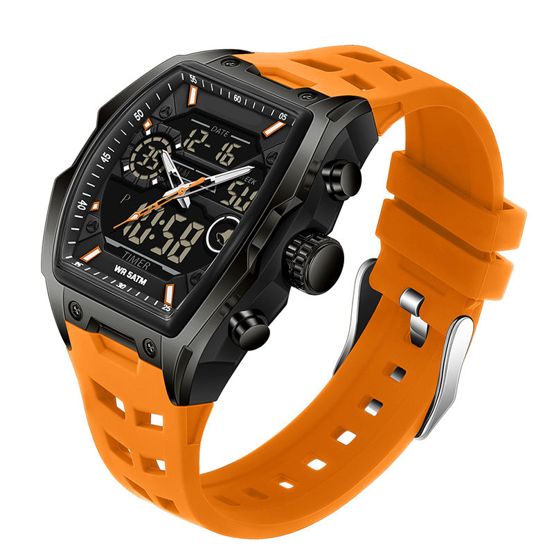 📢📢50% DE RÉDUCTION !! ⏰ 🏃Montre Sport Double Affichage – Analogique & Digital, Rétroéclairage LED & 5 ATM