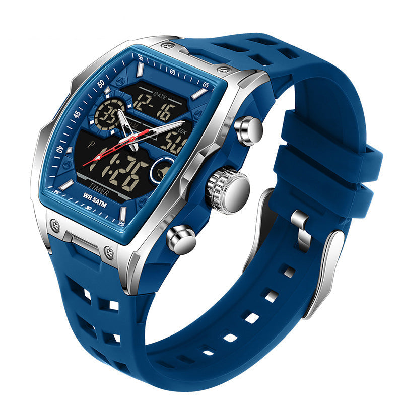 📢📢50% DE RÉDUCTION !! ⏰ 🏃Montre Sport Double Affichage – Analogique & Digital, Rétroéclairage LED & 5 ATM