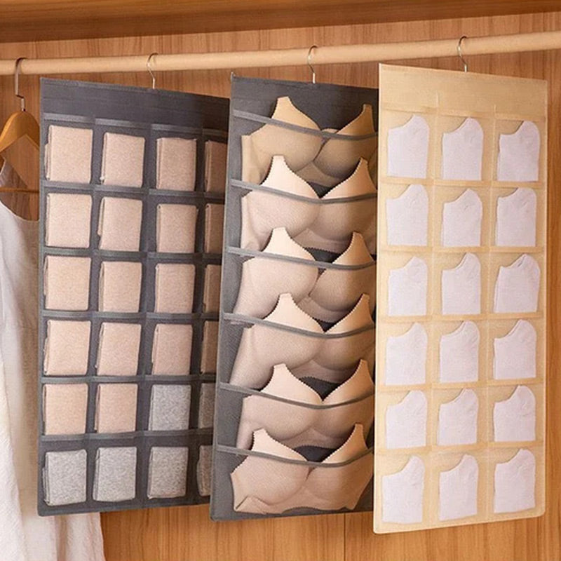 📢📢-50% !! ⏰Organisateur Suspendu Double Face pour Sous-Vêtements