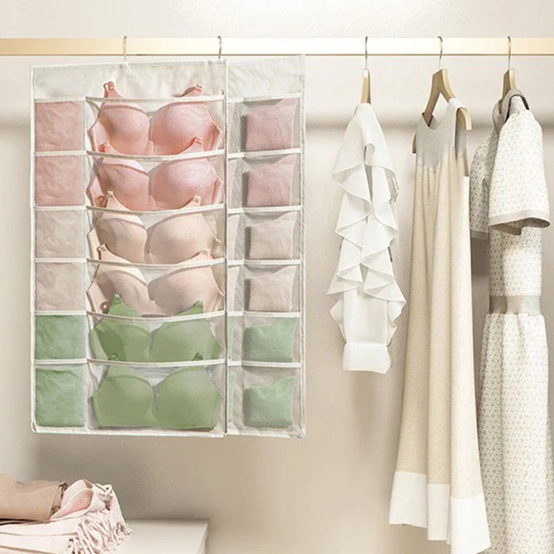 📢📢-50% !! ⏰Organisateur Suspendu Double Face pour Sous-Vêtements