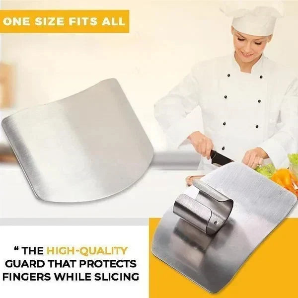 🔪 Protège-Doigts en Acier Inoxydable — Ajustable, Anti-Rouille, Léger, Boucle Ouverte, Tranchage & Découpage Sécurisés ✨