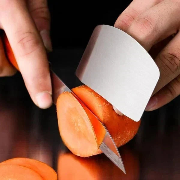 🔪 Protège-Doigts en Acier Inoxydable — Ajustable, Anti-Rouille, Léger, Boucle Ouverte, Tranchage & Découpage Sécurisés ✨