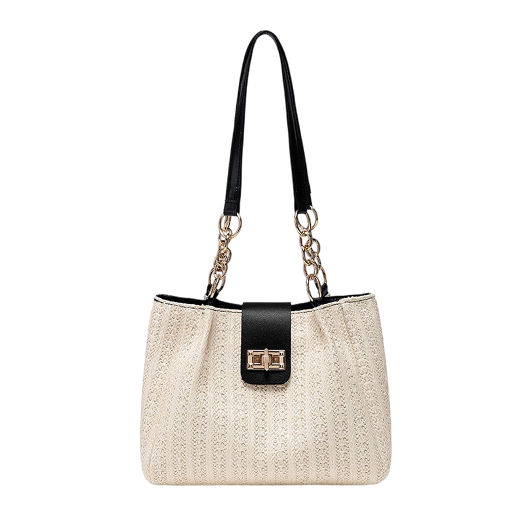🧺👜 Sac d’été en paille tressée – Ultra-léger, anse réglable, magnifique texture artisanale, assez grand pour glisser une serviette de plage, des lunettes et même une baguette sous le bras 🥖🏖️