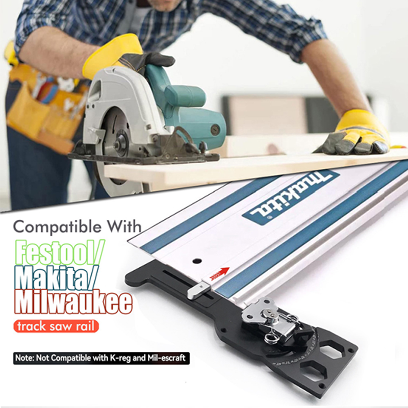 📐 -50% ! 🔨 Guide de Scie sur Rail à Angle de Précision – Alliage Aluminium – Positions Degrés Marquées & Corps Rigide pour Menuiserie 🪚