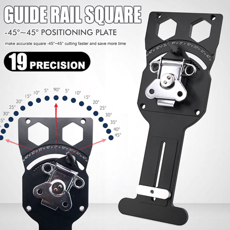 📐 -50% ! 🔨 Guide de Scie sur Rail à Angle de Précision – Alliage Aluminium – Positions Degrés Marquées & Corps Rigide pour Menuiserie 🪚