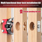 🚪 -50% ! 🛠️ Kit de Gabarit de Mortaisage pour Loquet de Porte en Bois – Aluminium – 3 Profondeurs de Coupe – Compatible 35/44 mm – Installation Propre 🔧