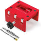 🚪 -50% ! 🛠️ Kit de Gabarit de Mortaisage pour Loquet de Porte en Bois – Aluminium – 3 Profondeurs de Coupe – Compatible 35/44 mm – Installation Propre 🔧