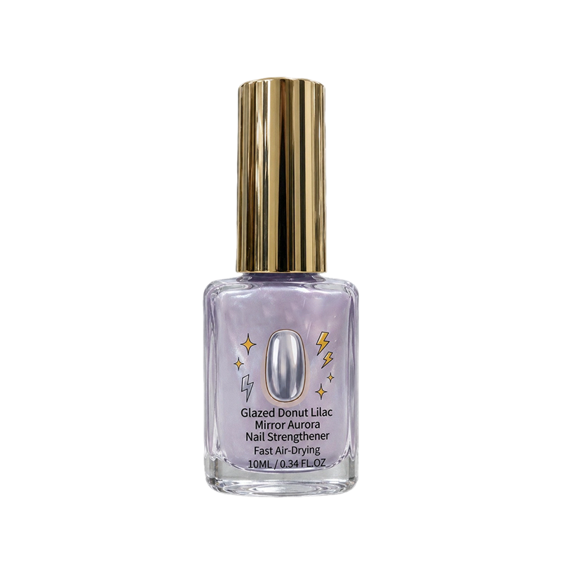 📢📢 Achetez 2.obtenez 1 gratuit  ! 💅 Fortifiant à Ongles Effet Miroir Brillant Lilas – 10 ml – Finition Aurora Glacée & Séchage Rapide à l’Air pour Ongles Renforcés ✨