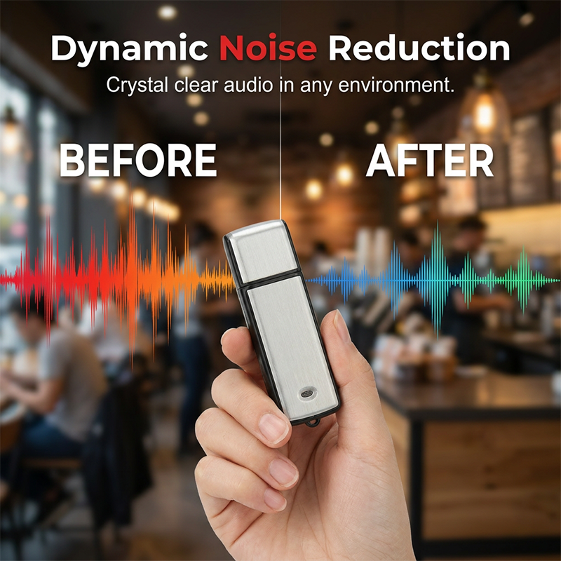 Enregistreur Vocal USB Haute Définition Anti-Bruit Portable