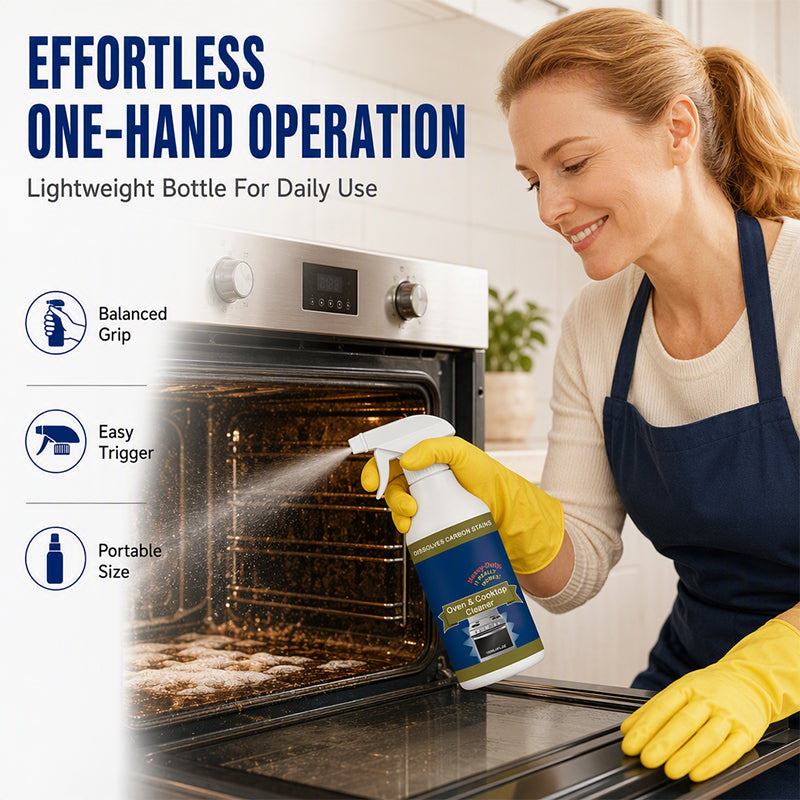 🔥 50% DE RÉDUCTION ! ✨Spray nettoyant puissant pour four et plaques de cuisson