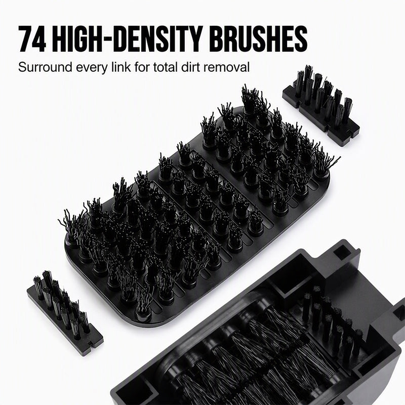 🚲⚡ -50% ! 🔩Nettoyeur de Chaîne Deep Clean – 74 Brosses Haute Densité – Nettoyage Pro & Rapide pour VTT, Vélo Route & Vélo Électrique.