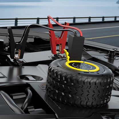 📢📢50% DE RÉDUCTION !! ⏰ 2-en-1 : Aide-démarrage + Gonfleur de pneus 🔋 — Compresseur portable puissant, compact et fiable ⚡ Idéal pour les urgences routières 🛠️