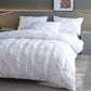 🏠💤 -50% ! 🌙Parure de Couette 3 Pièces à Plis Pintuck – Fibre Chimique – Fermeture à Glissière Cachée & Lavable en Machine pour Chambre Élégante