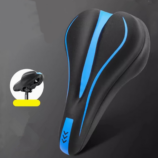 🚴‍♂️Housse de Selle Vélo en Silicone – Confort 3 Couches, Antidérapante & Impérméable