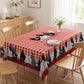 🐓 50% DE RÉDUCTION! 🍽️ Nappe à Carreaux Rouges avec Motif Coq – Polyester, résistante & style rustique – Parfaite pour repas de famille et décorations champêtres ✨