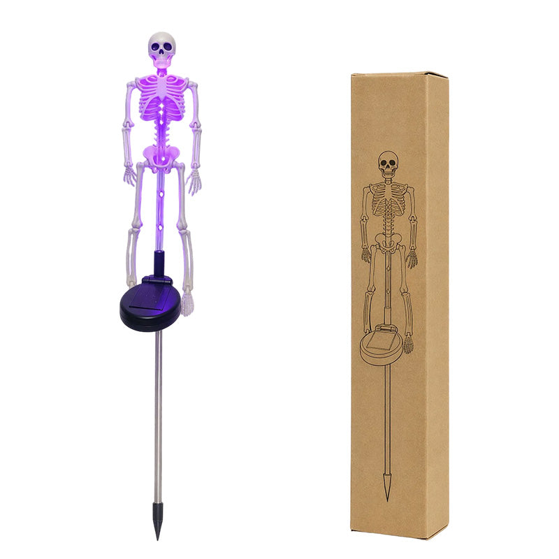 Lampes solaires à piquet « Skeleton » pour l'extérieur, étanches, pour la décoration d'Halloween