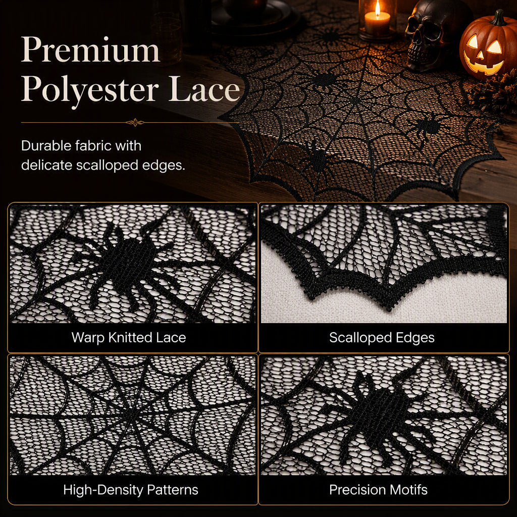 🎃 OFFRE LIMITÉE –50% ! ⏰ Nappe et Sets de Table Motifs Halloween Effrayants