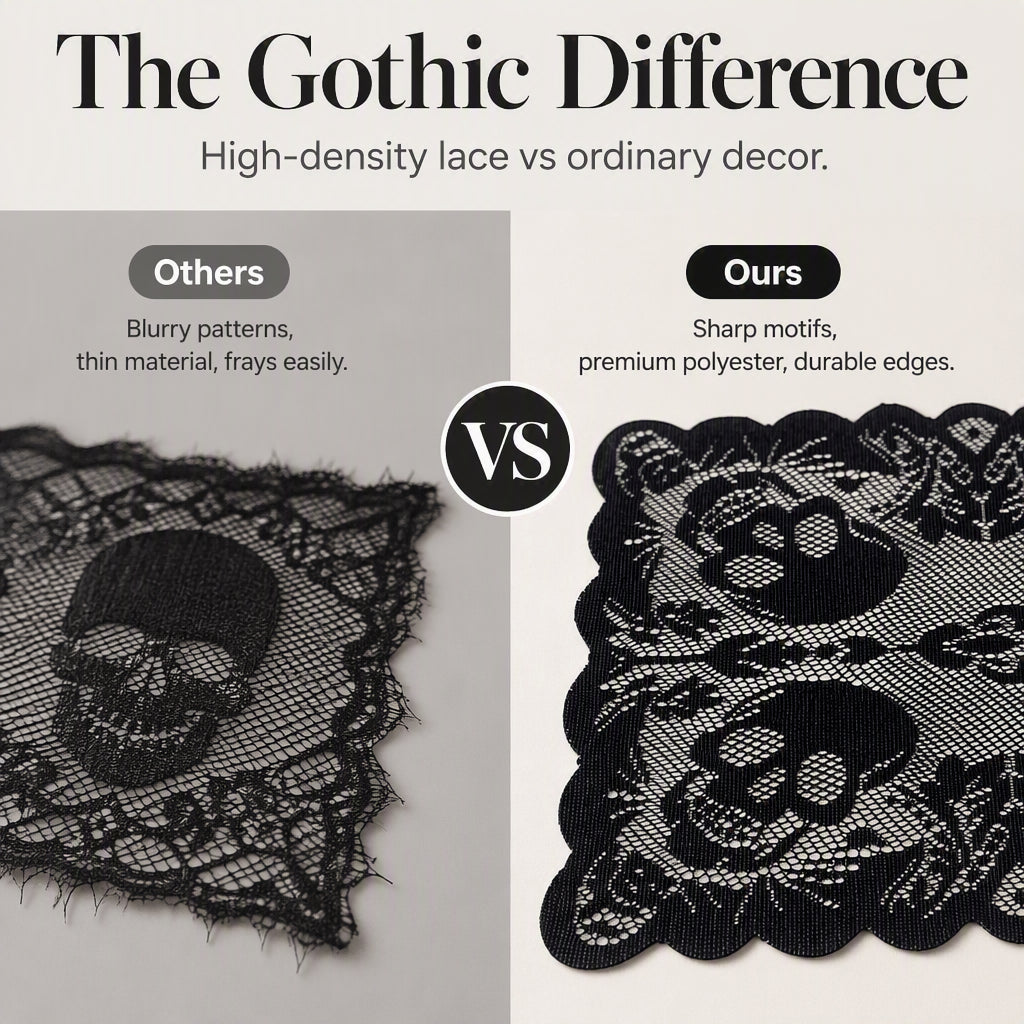 🎃 OFFRE LIMITÉE –50% ! ⏰ Nappe et Sets de Table Motifs Halloween Effrayants