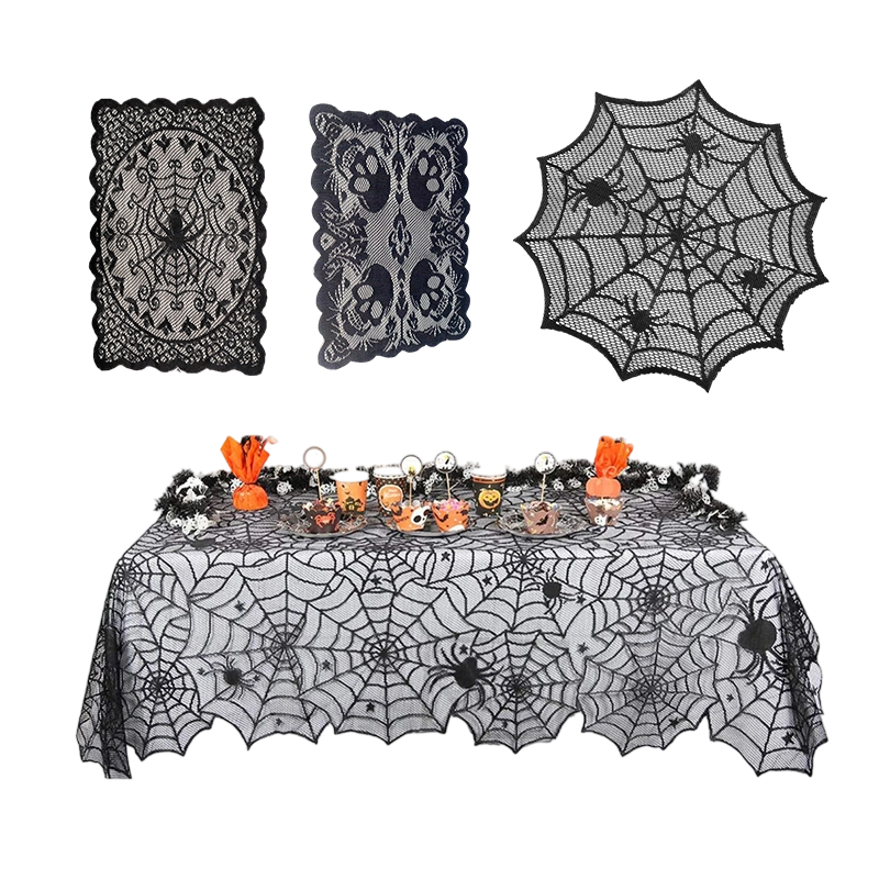 🎃 OFFRE LIMITÉE –50% ! ⏰ Nappe et Sets de Table Motifs Halloween Effrayants