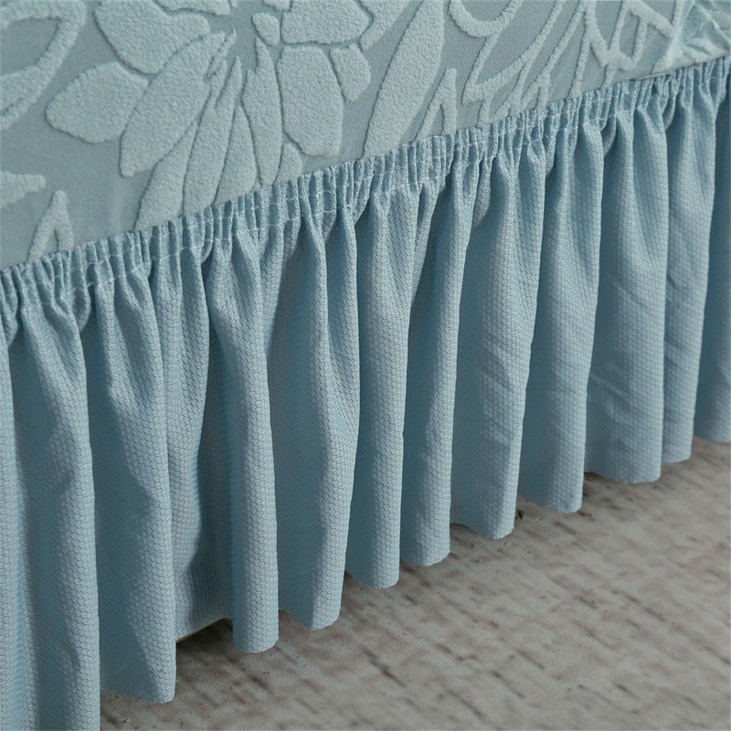 📢📢40% DE RÉDUCTION !! ⏰😌 Housse de Canapé Antidérapante à Volants – Tissu Jacquard – Bord Élastique & Couverture Totale pour Protection Quotidienne sans Glissement 🏠