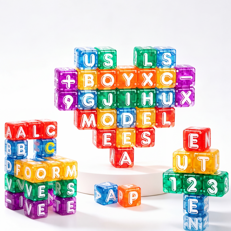 Cubes magnétiques de lettres et de chiffres pour enfants