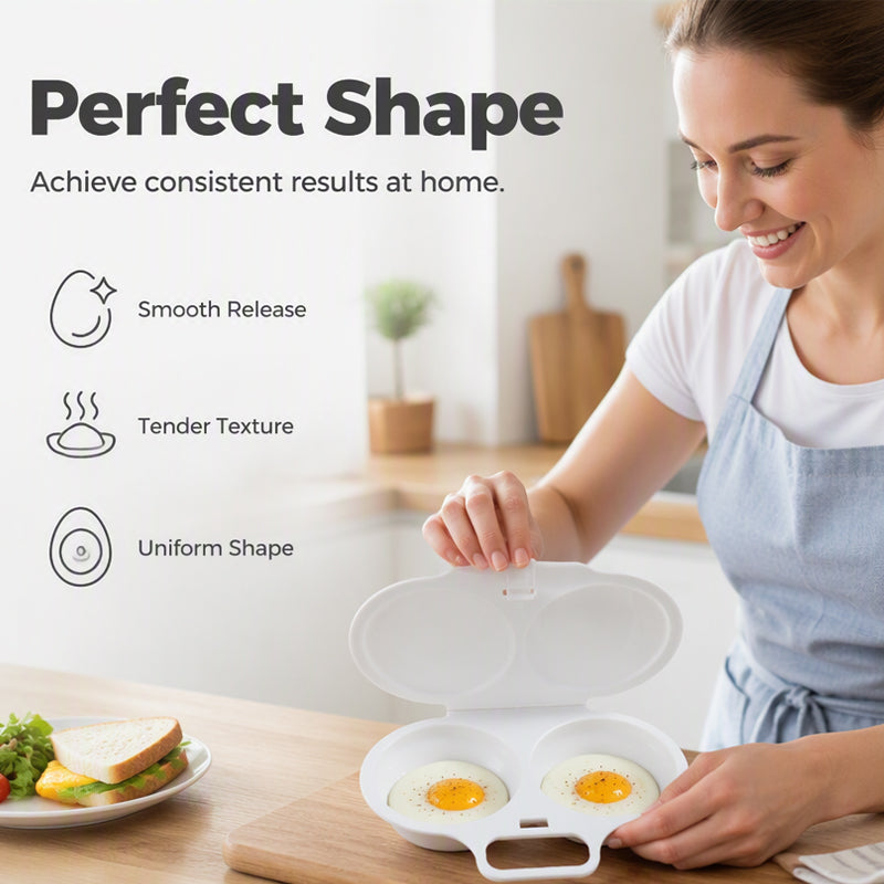 ⏳🔥57 % DE RÉDUCTION POUR UNE DURÉE LIMITÉE ! ⏰Cuiseur à œufs pour micro-ondes à double compartiment – Cuisson rapide sans huile, en PP de qualité alimentaire et polyvalent. Idéal pour les matins pressés : un petit-déjeuner sain en quelques minutes !