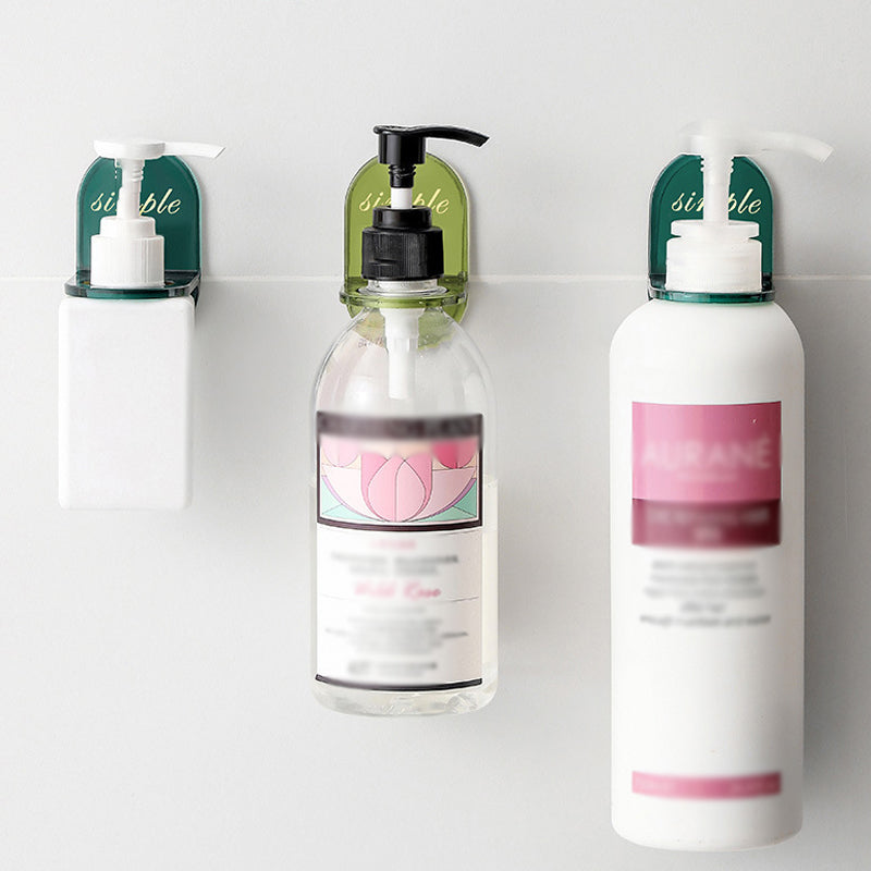 🧴🚿 Porte-shampoing mural – Fixation sans perçage, suspension tête en bas, utilisez chaque goutte et libérez le rebord de votre douche, fini les bouteilles qui traînent par terre 🧹🛁