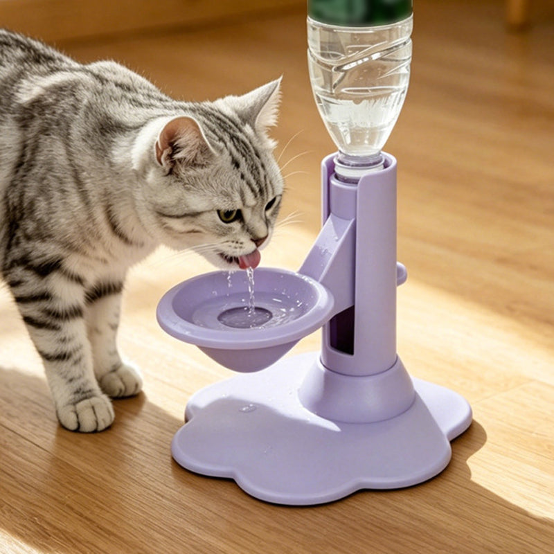 🐾 PROMO 50% DE RÉDUCTION ! 💧 Fontaine à Eau pour Chat à Hauteur Réglable – Ergonomique, Anti‑éclaboussure, Pratique ✨